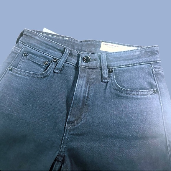 NWT Rag & Bone ‘Cate’ Mid-Rise Ankle Length Skinny Jean in “Oxford” Wash Size 24 - Picture 3 of 16